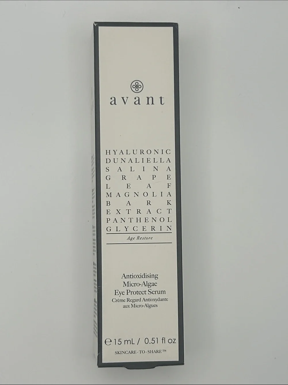 NEW Avant Antioxidising Micro-Algae Eye Protect Serum